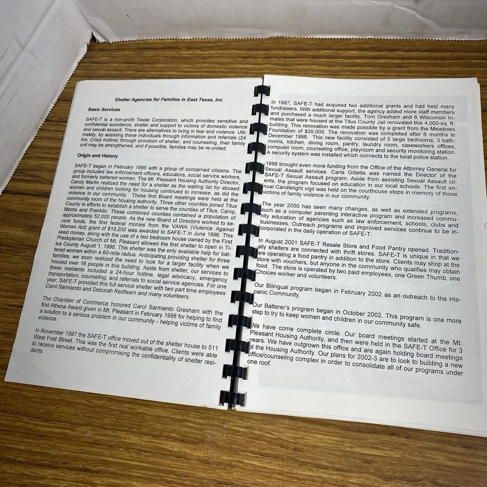 VTG SAFE-T From Our Home To Yours East Texas Regional Community Cookbook B3-0020